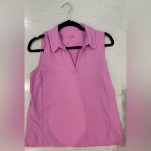 Lilly Pulitzer Pink Sleeveless Polo